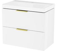 Set armadietto Excellent Blanko MLEX.6301.640.WH, lavabo Excellent Blanko CENL.6317.650.WH, MLEX.6303.SET.GL