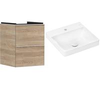 Set armadietto Hansgrohe Xelu Q 54021700, lavabo Hansgrohe Xelu Q 61012450