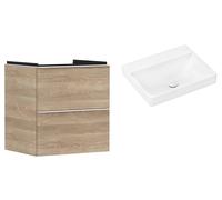 Set armadietto Hansgrohe Xelu Q 54025700, lavabo Hansgrohe Xelu Q 61017450