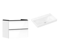 Set armadietto Hansgrohe Xelu Q 54027670, lavabo Hansgrohe Xelu Q 61026450