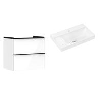 Set armadietto Hansgrohe Xelu Q 54027670, lavabo Hansgrohe Xelu Q 61031450