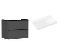 Set armadietto Hansgrohe Xelu Q 54028670, lavabo Hansgrohe Xelu Q 61026450