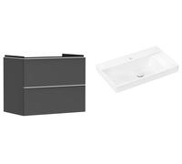 Set armadietto Hansgrohe Xelu Q 54028700, lavabo Hansgrohe Xelu Q 61024450