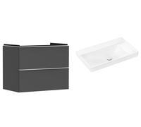 Set armadietto Hansgrohe Xelu Q 54028700, lavabo Hansgrohe Xelu Q 61026450