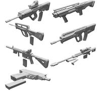 Set Armi Fucili per GI Joe Classified Marvel Legends Scala 1:12 Stampato 3D