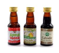 Set Aromi Pera Williams + Mela + Calvados 3x25ml - Essenze Senza Alcol per Vodka e Liquori Fatti in Casa