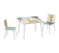 Set Arredo Cameretta con Tavolo e 2 Sedie per Bambini da 3-8 Anni Fantasia