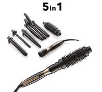 Set Arricciacapelli professionale PIASTRA PER CAPELLI 5in1 ceramica tourmalina AIR COMBO PRO STYLING