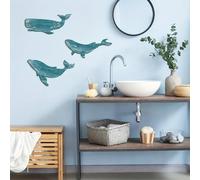Set arte da parete tre pezzi balena e per squalo per migliorare l'estetica della