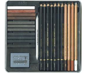 Set Arte Gioconda Pezzi 24 Assortiti Scatola In Metallo | Koh-I-Noor