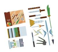 Set Artigianato Carta Per Bambini Attività Creativa Con Istruzioni Graduali E Arte Pieghevole Colorate Set Artigianato Fai -da -te Per Bambini