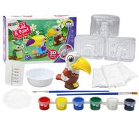 Set artistico creativo 3D Uccelli gesso e colori