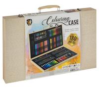 Set artistico in legno con 180 pezzi