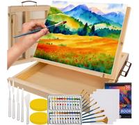 Set artistico pittorico con valigetta e cavalletto