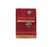 SET AS ROMA ASCIUGAMANI SPUGNA PROD. UFFICIALE ASCIUGAMANO + OSPITE ORIGINALE