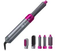 Set Asciugacapelli Phon 5in1 1000W Accessori Spazzole per Acconciature Perfette