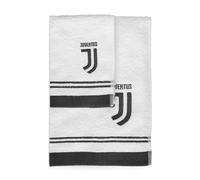Set Asciugamani 1+1 Bagno Fc Juventus Spugna Cotone Ufficiale Originale Juve