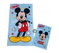 Set Asciugamani 1+1 Disney In Spugna Asciugamani Bagno Stampa 3D
