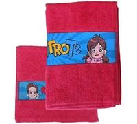 Set Asciugamani 1+1 Viso + ospite Me Contro Te Ufficiale Spugna Cotone 100% PS 0