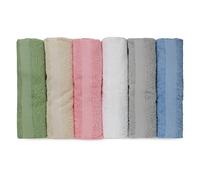 Set Asciugamani 6 viso 6 ospite Gabel Rio Spugna 420 gr/mq - colori chiari R004