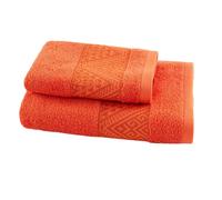 Set asciugamani bagno Bassetti completo 2 pezzi 1+1 viso ospite in Spugna cotone