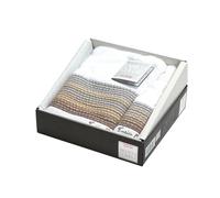 Set asciugamani bagno completo 1+1 ENRICO COVERI viso + ospite 100% cotone