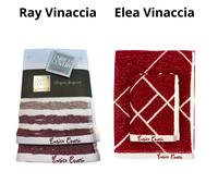 Set asciugamani bagno completo 1+1 ENRICO COVERI viso + ospite 100% cotone