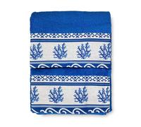 SET asciugamani con bordo GRECIA Mare marino blu in puro cotone Made in Italy