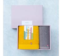 Set asciugamani giapponese Imabari in cotone biologico senape Greige made in ...