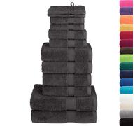 Set ASciugamani SOLUND 12 pz Antracite 600 gsm