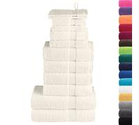 Set ASciugamani SOLUND 12 pz Crema 600 gsm