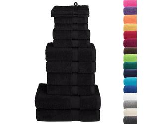 Set ASciugamani SOLUND 12 pz Neri 600 gsm