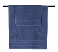 Set Asciugamani Spugna Maè by Via Roma, 60 Ambient 420gr Viso + Ospite Blu