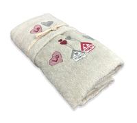 SET asciugamani TIROLO TIROLESE LOVE tortora