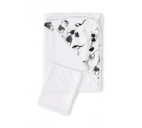 Set Asciugamano con Cappuccio e Guanto Bamboom - Print Eucalyptus