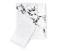 Set Asciugamano con Cappuccio e Guanto Bamboom - Print Magnolia