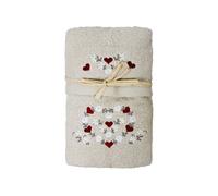 Set Asciugamano Copiola Salvietta Bagno In Spugna 100% Cotone Mod Ghirlanda