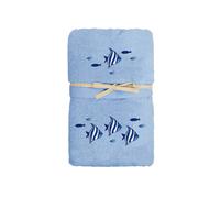 Set Asciugamano Copiola Salvietta Bagno In Spugna 100% Cotone Polinesia