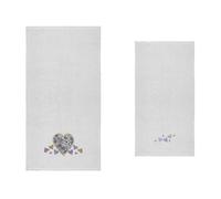 Set Asciugamano Copiola Salvietta Bagno Spugna 100% Cotone Mary Cuori
