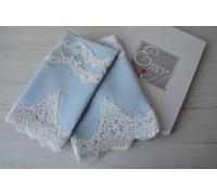 SET ASCIUGAMANO GRANDE E PICCOLA DI PURO LINO BELLORA 306 CELESTE ART. SIBILLA