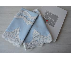 SET ASCIUGAMANO GRANDE E PICCOLA DI PURO LINO BELLORA 306 CELESTE ART. SIBILLA