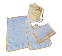SET ASILO 4 PEZZI SACCA + BAVAGLIA + SALVIETTA + OMAGGIO PORTA BAVAGLIA