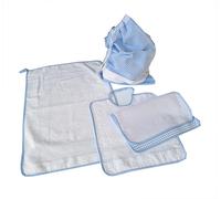 SET ASILO 4 PEZZI SACCA + BAVAGLIA + SALVIETTA + OMAGGIO PORTA BAVAGLIA