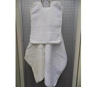 SET ASILO DA RICAMARE BAVAGLINO + ASCIUGHINO + SACCHETTO DMC ECRU'