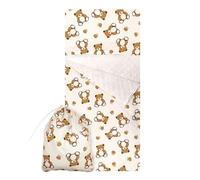 Set Asilo, Sacco nanna e sacchetto per Bimbo e Bimba da 2 a 6 Anni - Tessuto Trapuntato 100% Cotone Copertina Asilo Orsetto Peluche