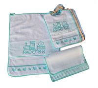 SET ASILO SALVIETTA + 3 BAVAGLIE BAMBINO + PORTA BAVAGLIA IN OMAGGIO