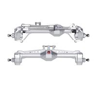 Set Assali per Assale portale anteriore e posteriore in alluminio lavorato adatto per 1/10 RC Crawler Vanquish VS4-10 Phoenix F10 LCG(Silver Axle F and R)