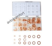 Set assortimento di 150 pezzi anelli in rame guarnizione anello guarnizione a...