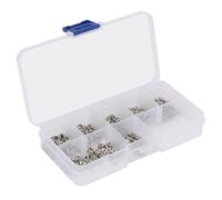 Set assortimento di 360 viti, bulloni, dadi e rondelle in acciaio inox M2 a croce