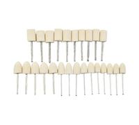 Set assortito 25 tamponi lucidanti feltro per rotante